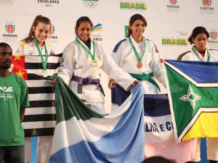  Judocas de MS conquistam mais duas medalhas nas Olimpíadas Escolares