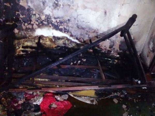 Mulher morre ap&oacute;s atear fogo na pr&oacute;pria casa com filhas dentro