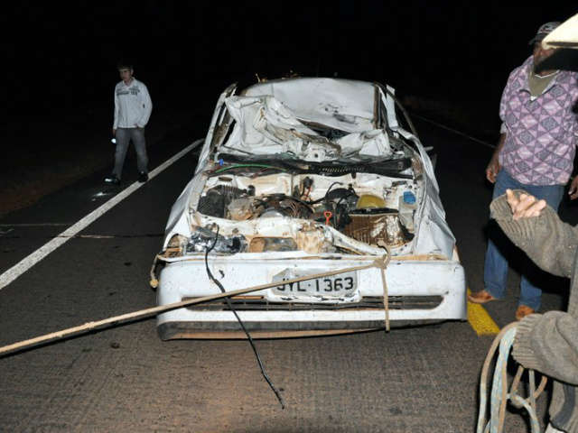  Homem sofre traumatismo craniano ap&oacute;s atropelar vacas em Chapad&atilde;o