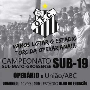 Com entrada gratuita, Oper&aacute;rio enfrenta o Uni&atilde;o neste domingo na Capital