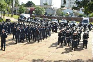 Policiais vão reforçar segurança no Centro (Fotos: Pedro Peralta)