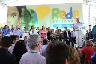 Durante evento de lançamento do programa social Rede Solidária, do governo estadual, o ex-presidente Fernando Henrique diz que o Brasil vai dar certo (Foto: Fernando Antunes)