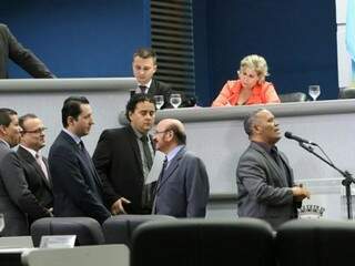 Vereadores no plenário da Câmara Municipal de Campo Grande. (Fotos: Saul Schramm/Arquivo).