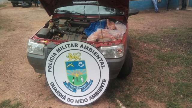 Estudante é preso com pescado escondido em estepe de veículo