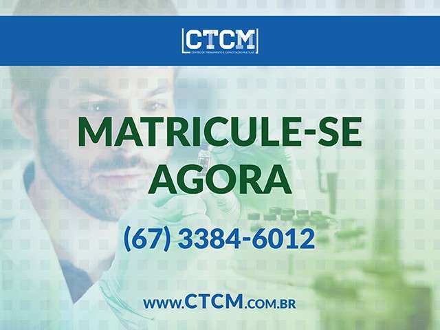 CTCM abre cursos para Auxiliar de Laborat&oacute;rio