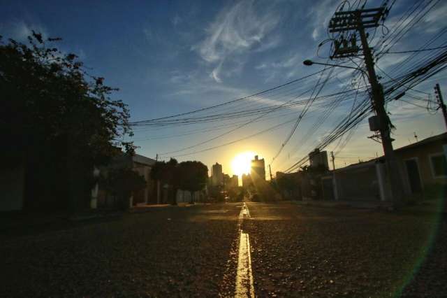 Feriado com previsão de temperaturas altas e umidade do ar baixa, em MS