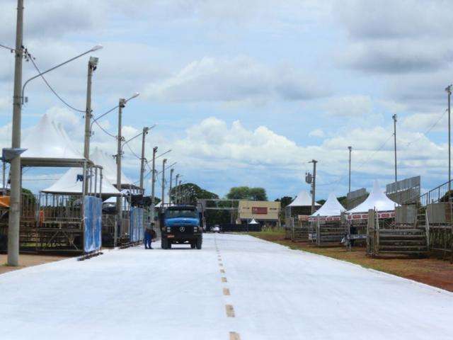 &#039;Palco&#039; do Carnaval, regi&atilde;o da Pra&ccedil;a do Papa est&aacute; quase pronta para folia