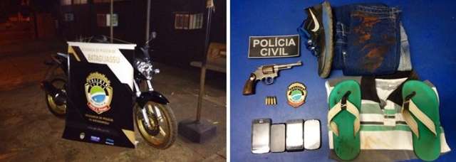 Assaltante morre e dois s&atilde;o detidos ap&oacute;s troca de tiros com pol&iacute;cia 