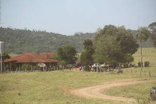 Sede da Fazenda Cedro, também ocupada pelos indígenas desde o dia 22 de agosto (Foto: Marcos Ermínio)