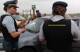 Policiais militares rodoviários em operação nas estradas estaduais. (foto: Divulgação)