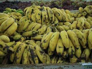 Entre os produtos que tiveram os preços pesquisados na cidade, a banana foi a que mais pesou na composição final da cesta em dezembro, com alta de 6,57% (Foto: Marina Pacheco / arquivo)