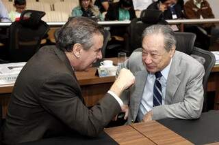 Paulo Corrêa e George Takimoto disseram que denúncia vai influenciar a eleição (Foto: Assessoria/ALMS)