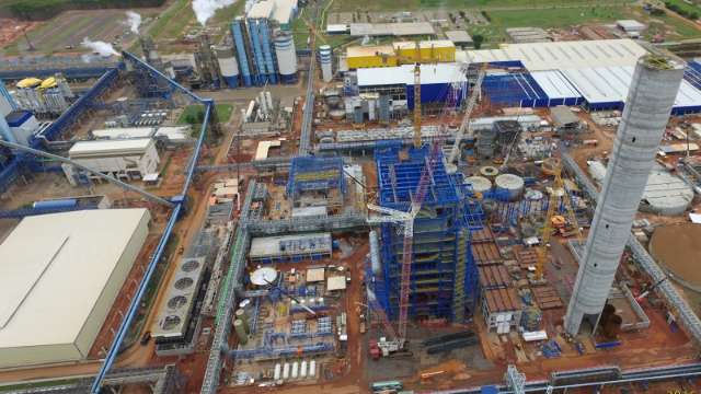 Fibria conclui 71% de obra de amplia&ccedil;&atilde;o que aumentar&aacute; capacidade produtiva