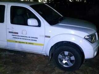 O entorpecente era transportado em carro oficial da Prefeitura de Corumbá. (Foto: divulgação/Choque) 