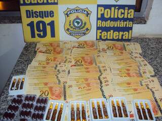 Polícia apreendeu 335 cédulas de R$ 20 falsas (Foto: Sidney Assis)