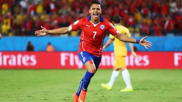 Chile confiante com maior torcida na Arena Pantanal vence a Austr&aacute;lia por 3 a 1