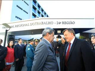 Governador André Puccinelli esteve na inauguração do novo prédio do TRT/MS da 24ª Região (Foto: Divulgação)