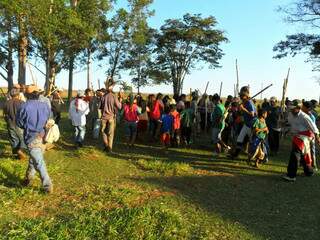 Guarani-caiuá estão no local desde o dia 10 de agosto. (Foto: Comunidade Aty Guasu)