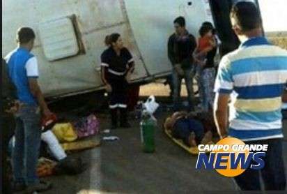 Seis v&iacute;timas do acidente com &ocirc;nibus que tombou na BR-364 deixam hospital em MT 