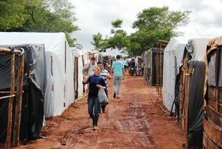 Com reforço de sem-terra de outros estados e brasiguaios, acampamento já tem 1.500 famílias (Foto: Divulgação/MST)