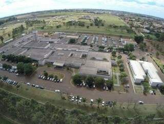 Vista do Hospital Universitário do UFGD (Foto: Divulgação)