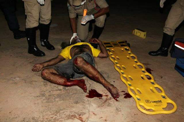  Homem &eacute; baleado ao tentar invadir casa de policial em Coxim 