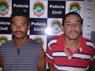 Givanildo Alexandre Soares e Marcelo Acosta estão presos suspeitos de terem matado o jovem. (Foto: Fabrício Martins/ Camapuã Mais)