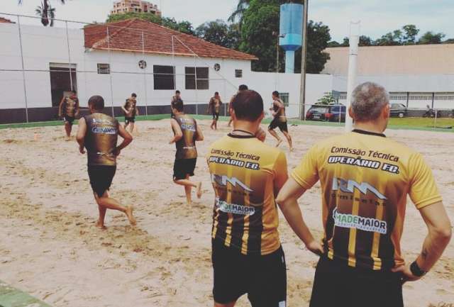 Com treino na areia Oper&aacute;rio inicia prepara&ccedil;&atilde;o para a temporada 2017