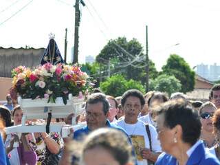 Procissão do ano passado reuniu centenas de devotos na Capital. (Foto: João Garrigó)