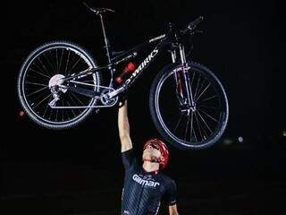 Josimar colocou MS pela primeira vez na lista dos campeões de Mountain Bike XCM, máster B2. (Foto: Divulgação) 