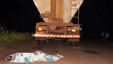  Em F&aacute;tima do Sul, ciclista morre atropelado por caminh&atilde;o na rodovia MS-147 