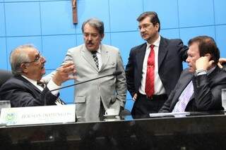Da esquerda para a direita, os deputados estaduais Jerson Domingos, Antonio Carlos Arroyo, Pedro Kemp e Maurício Picarelli (Foto: arquivo)