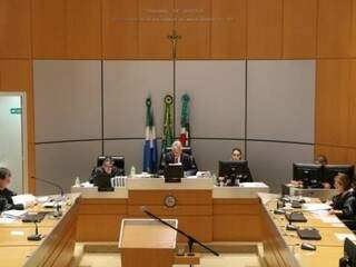 Sessão de julgamento do pedido na 3ª Câmara Criminal de Campo Grande. (Foto: TJMS) 