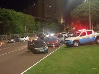 Operação aconteceu em frente ao Shopping Campo Grande (Foto: Divulgação )