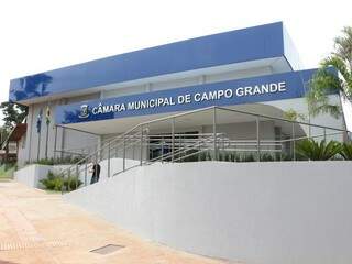 Fachada da Câmara Municipal de Campo Grande. (Foto: Izaías Medeiros/CMCG).