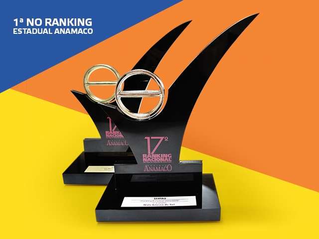 A 1&ordf; no ranking estadual Anamaco. O mais importante da categoria