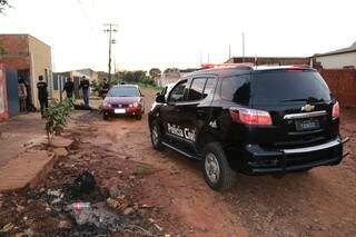 Imagem do local onde o corpo foi encontrado em Maracaju. (Foto: Divulgação Polícia Civil)