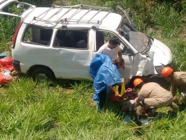 Boliviana morre ap&oacute;s carro capotar e cair em ribanceira na MS-428