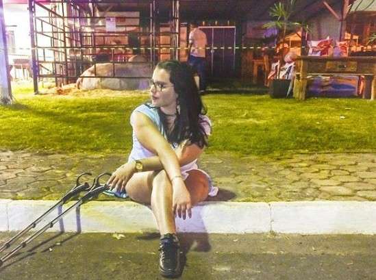 Fot&oacute;grafa reclama de falta de espa&ccedil;o para deficientes na Expogrande 