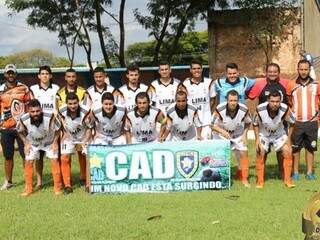 Equipe do Latinos / C.A.D faz um dos jogos contra o Inter Flórida F.C (Foto: Cleber Soares)
