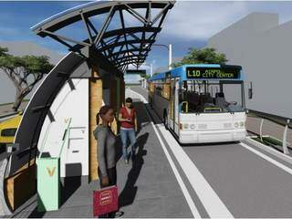 Prefeitura investe em corredores do transporte coletivo. 