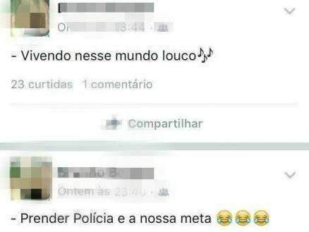 P&aacute;gina que seria de adolescente satiriza pris&atilde;o de policiais militares