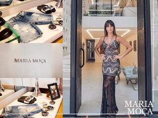 Maria Moça vende desde o vestido sofisticado, aos acessórios e jeans. 