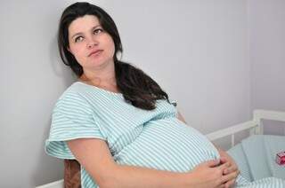 Manira Pilonetto adiantou o parto por recomendação médica.  (Foto: Luciano Muta)