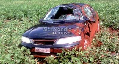  T&acirc;nia Garib sofre acidente na MS-060 em Sidrol&acirc;ndia 