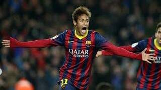 Neymar comemora gol e diz que pretende continuar no Barcelona (Foto: Divulgação/Barcelona F.C)
