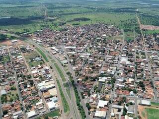 Vista aérea de Bataguassu, cidade que hoje completa 65 anos (Foto: Assessoria de Imprenssa/Prefeitura)