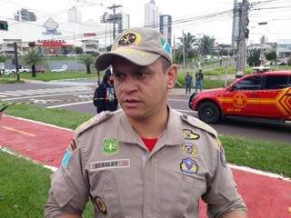 Huesley Paulo da Silva, comandante do 6º BCBM (Foto: Liniker Ribeiro)