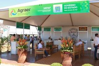 Sepaf e Agraer montaram stand no Showtec para divulgar produção da agricultura familiar do Estado. (Foto: Denilson Rodrigues)