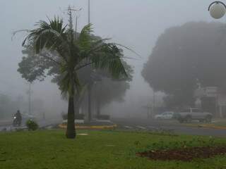Dia amanheceu frio e com neblina em Ponta Porã. (Foto: Tião Prado/Conesul News)